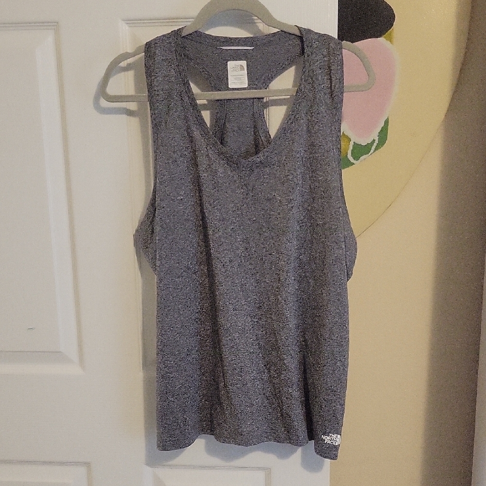 The North Face SzXXL Razorback Heather Gray Women's Workout Tank Top